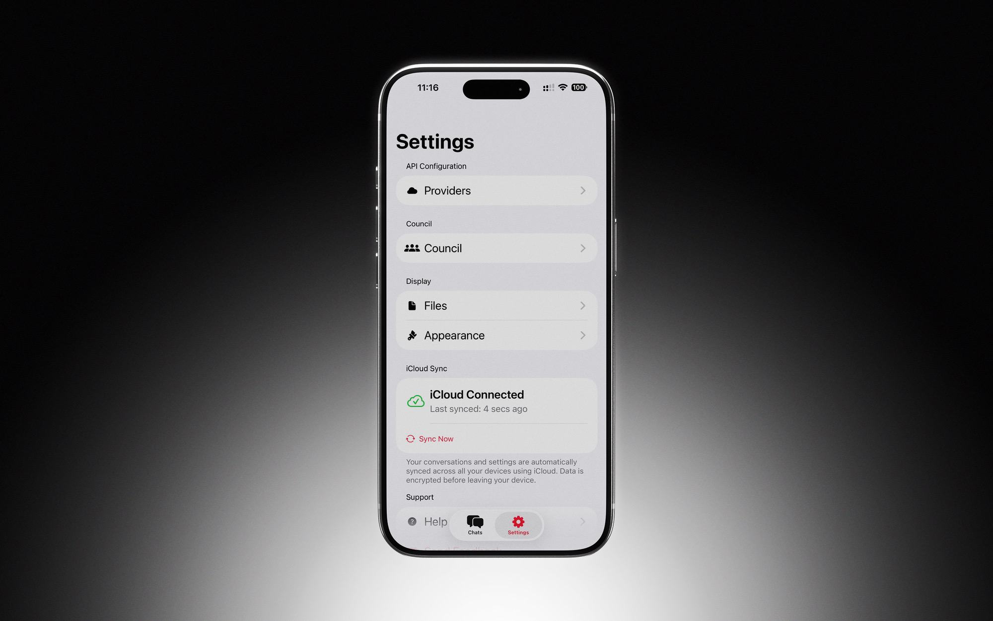 AI Council on iPhone